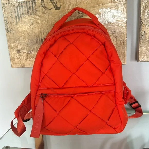 Jason Wu | Bags | Jason Wu Dark Orange Puff Fabric Backpack  display picture 1